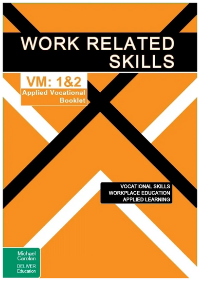 WORK RELATED SKILLS VOCATIONAL MAJOR UNITS 1&2: APPLIED VOCATIONAL BOOKLET