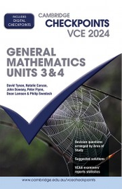 CAMBRIDGE CHECKPOINTS VCE GENERAL MATHEMATICS UNITS 3&4 2024 + QUIZ ME MORE