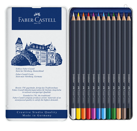 GOLDFABER COLOUR PENCILS TIN OF 12