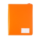 2D RING A4 25MM FOLDER ZIPPER BINDER STURDY WITH NAME CARD (MANGO)