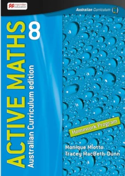 ACTIVE MATHS 8 HOMEWORK BOOK FOR THE AUSTRALIAN CURRICULUM