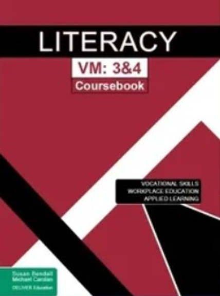 LITERACY VOCATIONAL MAJOR UNITS 3&4: COURSEBOOK (2024)