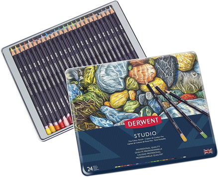 24 DERWENT STUDIO COLOUR PENCILS