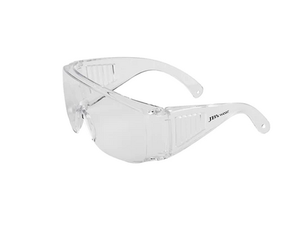 SAFETY GLASSES CLEAR TRADITIONAL WRAP AROUND