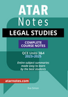 ATAR NOTES QUEENSLAND (QCE): LEGAL STUDIES UNITS 3&4 NOTES 2E (2023-2025)