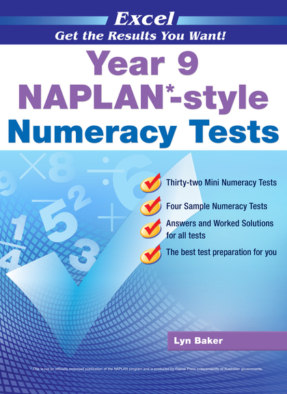 EXCEL NAPLAN STYLE NUMERACY TESTS YEAR 9