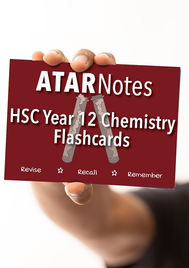 ATAR NOTES HSC YEAR 12 CHEMISTRY FLASHCARDS