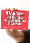 ATAR NOTES VCE BUSINESS MANAGEMENT UNITS 3&4 FLASHCARDS