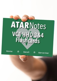 ATAR NOTES VCE HEALTH & HUMAN DEVELOPMENT 3&4 FLASHCARDS