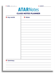 ATAR NOTES CLASS NOTES PLANNER