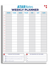ATAR NOTES WEEKLY PLANNER