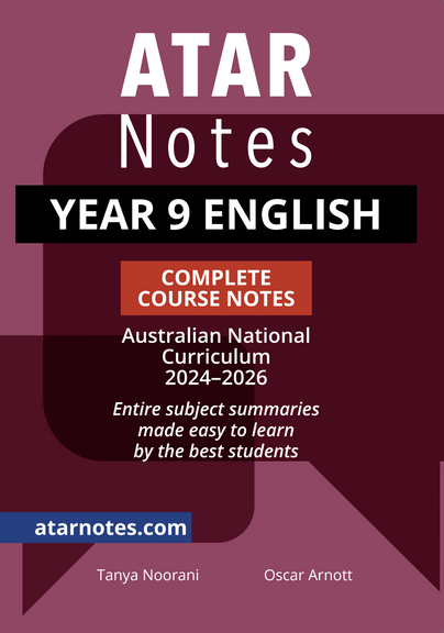 Buy Book   ATAR NOTES YEAR 9 ENGLISH COMPLETE COURSE NOTES (2024   2026