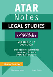 ATAR NOTES VCE LEGAL STUDIES UNITS 1&2 NOTES (2024 - 2025)