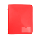 2D RING A4 25MM FOLDER ZIPPER BINDER STURDY WITH NAME CARD (WATERMELON)