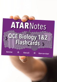 ATAR NOTES QCE BIOLOGY UNITS 1&2 FLASHCARDS