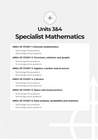 NEAP ASSESSMENT SERIES: VCE SPECIALIST MATHS UNITS 3&4