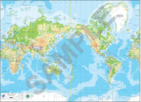 MAP, WORLD, POLITICAL, POLY, 2A0, 119X168CM