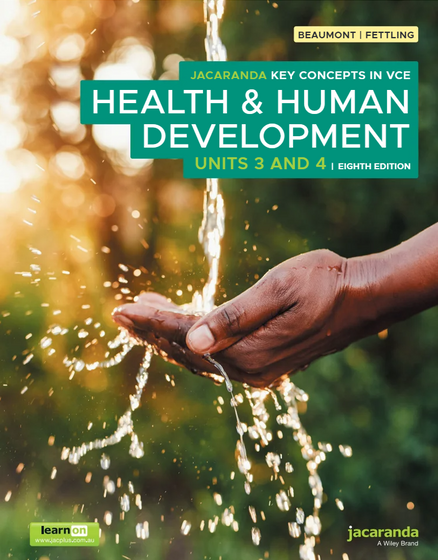 JACARANDA KEY CONCEPTS IN VCE HEALTH & HUMAN DEVELOPMENT UNITS 3&4 PRINT & LEARNON EBOOK 8E