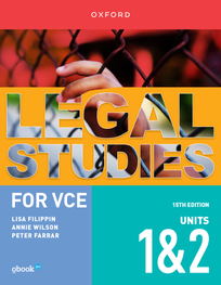 OXFORD LEGAL STUDIES FOR VCE UNITS 1&2 ACCESS & JUSTICE STUDENT BOOK + OBOOK ASSESS 15E