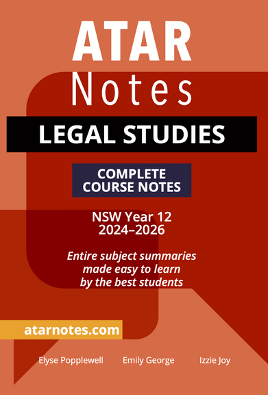 ATAR NOTES HSC LEGAL STUDIES YEAR 12 NOTES (2024-2026)