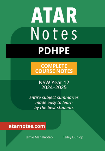 ATAR NOTES HSC PDHPE YEAR 12 NOTES (2024-2025)