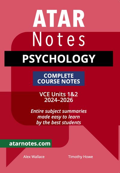 ATAR NOTES VCE PSYCHOLOGY UNITS 1&2 NOTES (2024-2026)