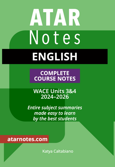 ATAR NOTES WACE ENGLISH 3&4 NOTES (2024-2026)