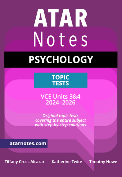 ATAR NOTES VCE PSYCHOLOGY 3&4 TOPIC TESTS (2024-2026)