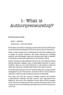 AUTHORPRENEURSHIP