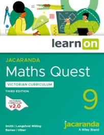 JACARANDA MATHS QUEST 9 VICTORIAN CURRICULUM LEARNON EBOOK 3E (eBook Only)