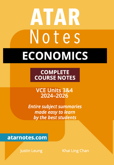 ATAR NOTES VCE ECONOMICS UNITS 3&4 COURSE NOTES (2024-2026)