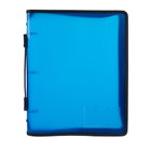 3 'O' RING BINDER A4 25MM WITH ZIPPER WITH HANDLE (AQUA)