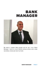 REAL PEOPLE, REAL CAREERS: BANK MANAGER