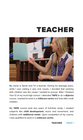 REAL PEOPLE, REAL CAREERS: TEACHER