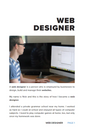 REAL PEOPLE, REAL CAREERS: WEB DESIGNER