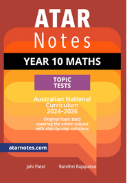 ATAR NOTES YEAR 10 MATHS TOPIC TESTS (2024-2026)