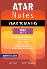 ATAR NOTES YEAR 10 MATHS TOPIC TESTS (2024-2026)