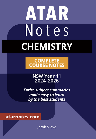 ATAR NOTES HSC CHEMISTRY YEAR 11 NOTES (2024-2026)