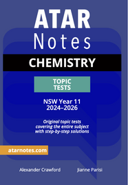 ATAR NOTES HSC CHEMISTRY YEAR 11 TOPIC TESTS (2024-2026)