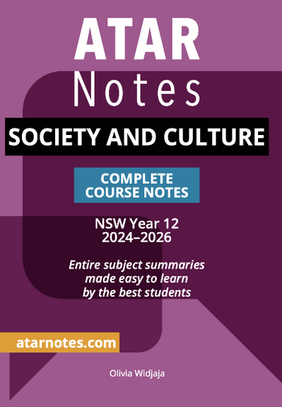 ATAR NOTES HSC SOCIETY AND CULTURE YEAR 12 NOTES (2024-2026)