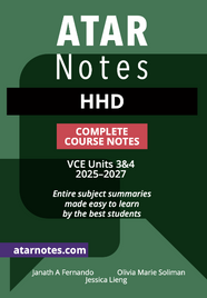 ATAR NOTES VCE HEALTH & HUMAN DEVELOPMENT UNITS 3&4 NOTES (2025-2027)