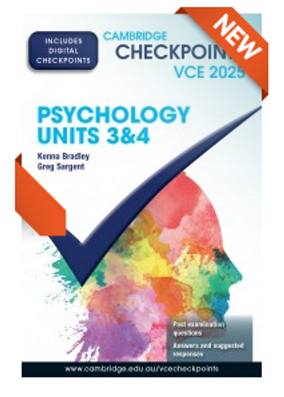 CAMBRIDGE CHECKPOINTS VCE PSYCHOLOGY UNITS 3&4 2025 + QUIZ ME MORE