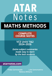 ATAR NOTES VCE MATHS METHODS UNITS 1&2 NOTES (2024-2026)