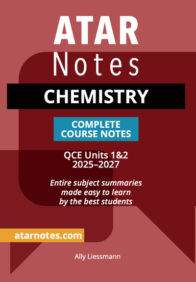 ATAR NOTES QCE CHEMISTRY 1&2 NOTES (2025-2027)