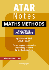 ATAR NOTES QCE MATHS METHODS 1&2 NOTES (2025-2027)