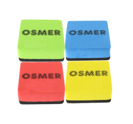 ERASER WHITEBOARD MAGNETIC SMALL ASSORTED COLOURS