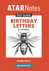 ATAR NOTES TEXT GUIDE: BIRTHDAY LETTERS BY TED HUGHES