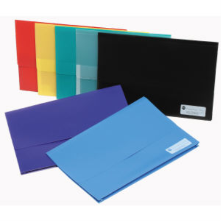 DOCUMENT WALLET PVC WITH VELCRO FOOLSCAP