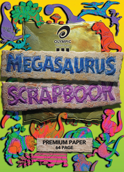 64 PAGE MEGASAURUS SCRAPBOOK 335 x 240