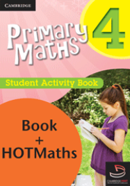 PRIMARY MATHS STUDENT ACTIVITY BOOK YEAR 4 + HOTMATHS BUNDLE